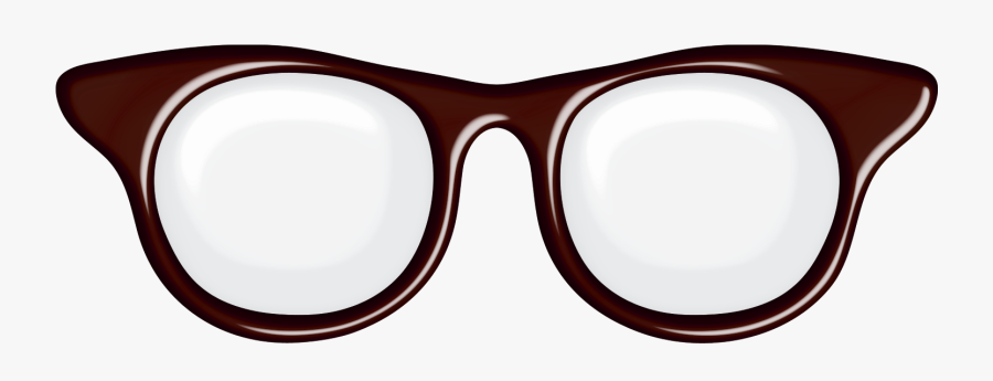 Cat Eye Glasses Clip Art - Brown Glasses Clipart Transparent, Transparent Clipart