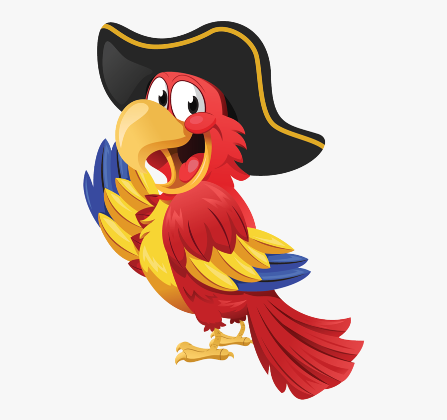 Pirate Parrot Clipart - Pirate Parrot Png, Transparent Clipart