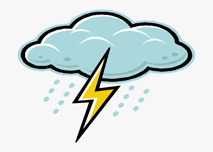 Lightning Bolt And Cloud Clipart Thunderstorm Lightning - Lightning Bolt And Cloud, Transparent Clipart