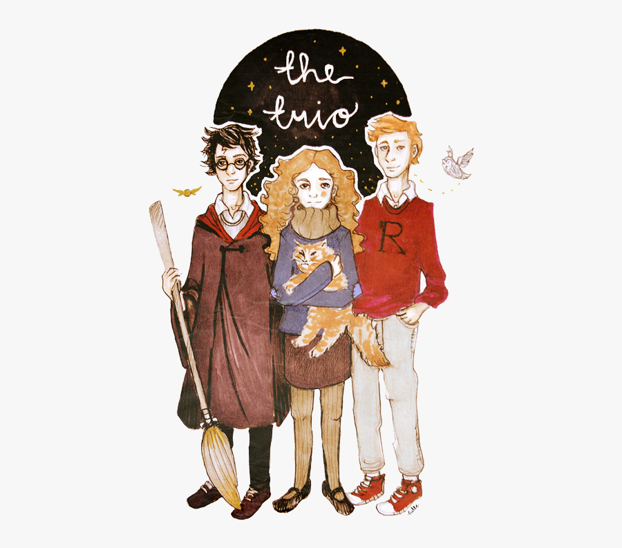 Harry Potter Png Photo Image Images Png Transparent - Golden Trio Fanart, Transparent Clipart