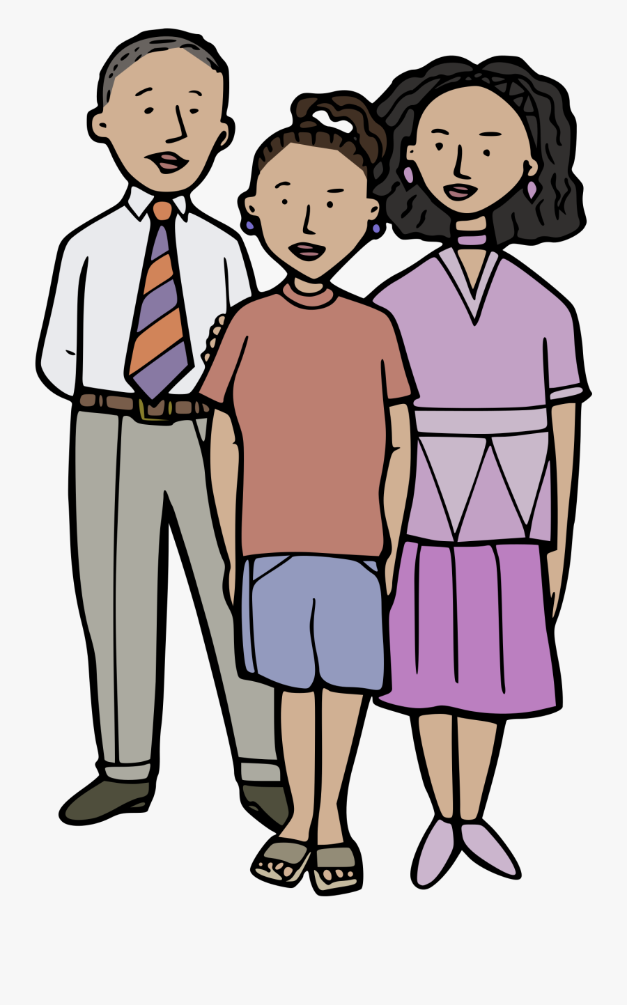 Transparent Family Clipart Png - People Clipart Black And White, Transparent Clipart
