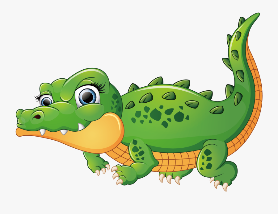 Crocodiles Cute Crocodile Transprent Clipart Black - Alphabet A For Alligator, Transparent Clipart