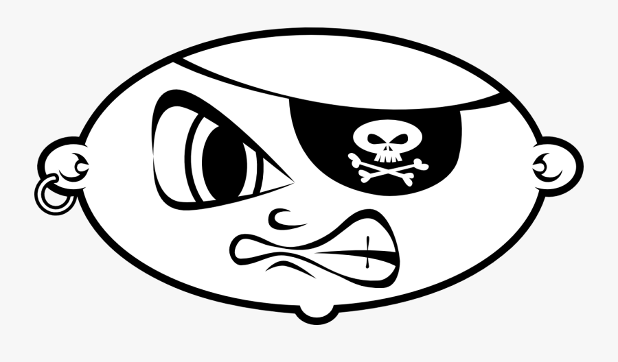 Pirate Clipart Black And White Free Images - Pirate Patch Clipart Black And White, Transparent Clipart