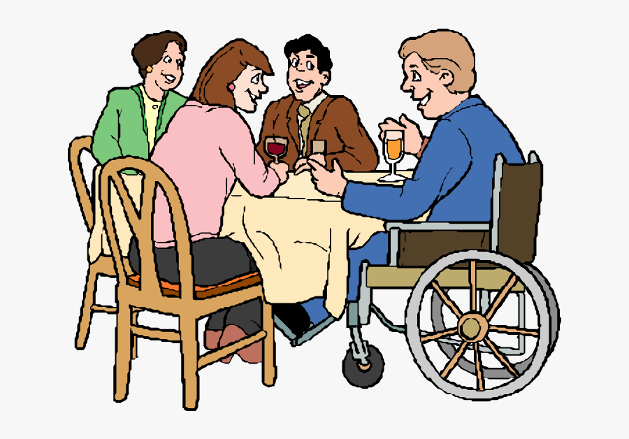 Dinner Clipart - Wheelchair, Transparent Clipart