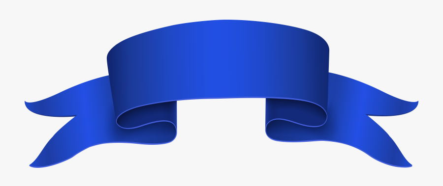 Png Clip Art Image - Blue Banner Ribbon Png, Transparent Clipart