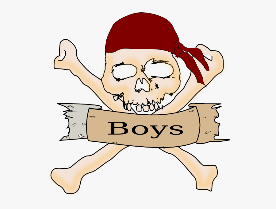 Boy Pirate Clip Art - Bone, Transparent Clipart