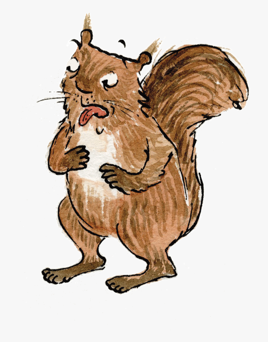 Squirrel In Tree Clipart - Illustration, Transparent Clipart