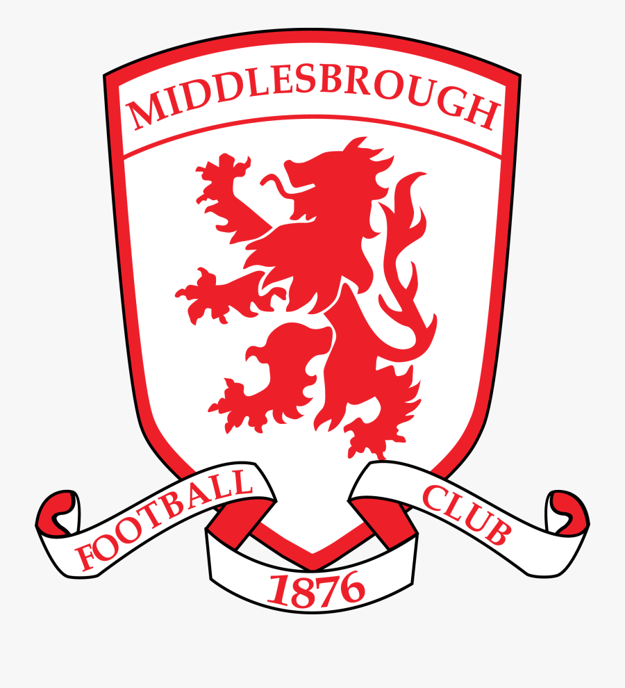 Lightning Bolt Football Clipart - Middlesbrough Fc Logo Png, Transparent Clipart