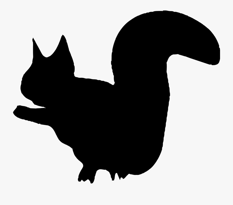 Squirrel Silhouette Clip Art At Getdrawings - Small Animal Silhouette Png, Transparent Clipart