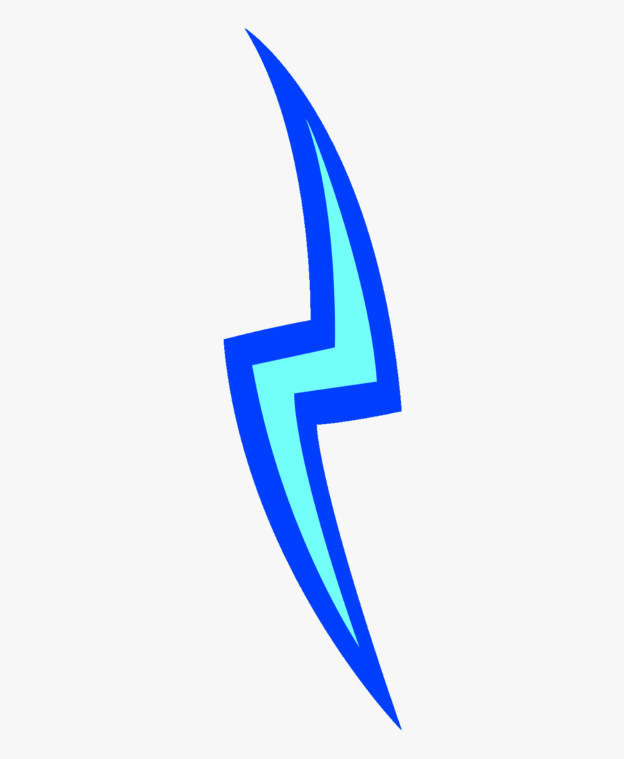 Blue Lighting Bolt - Mlp Lazer Cutie Mark, Transparent Clipart