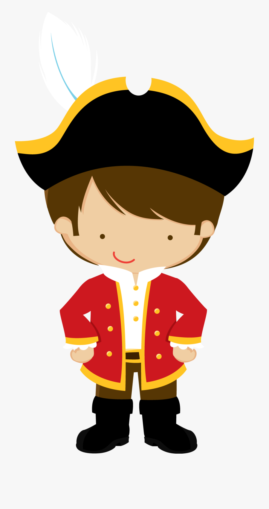 Capitan Pirata - Pirata Infantil Desenho, Transparent Clipart