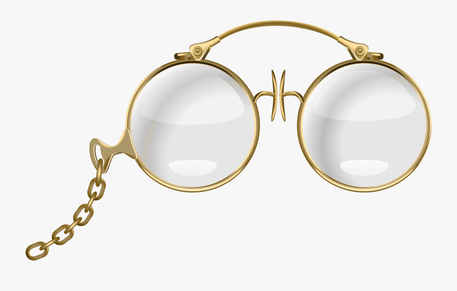 Banner Free Stock Free Clipart Of Eyeglasses - Gold Glasses Clipart Png, Transparent Clipart
