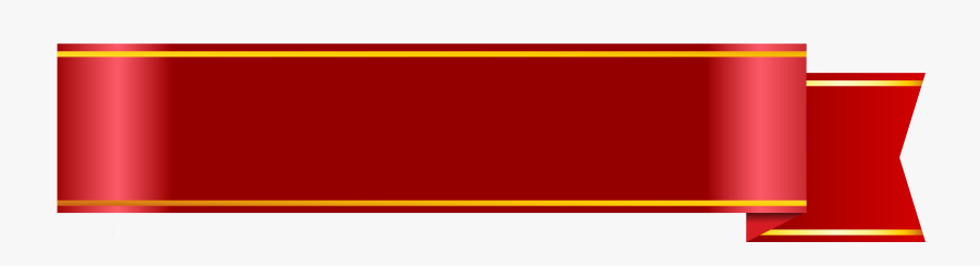 Red Banner Clipart Picture - Ribbon Banner Clipart Png, Transparent Clipart