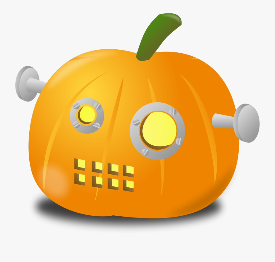 This Free Icons Png Design Of Robot Pumpkin - Pumpkin Robot, Transparent Clipart