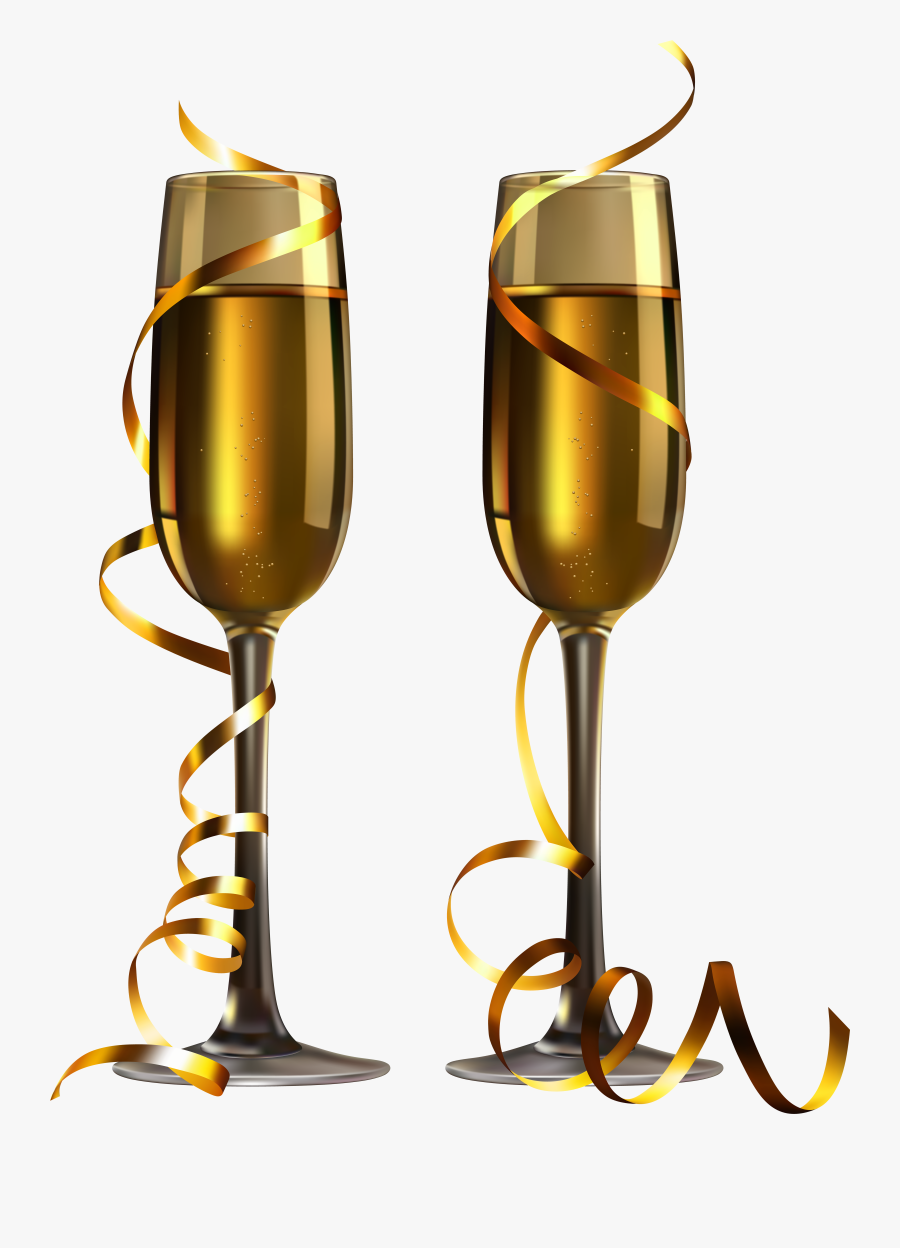 Champagne Glasses Clipart Png - Champagne Glass Transparent Background, Transparent Clipart
