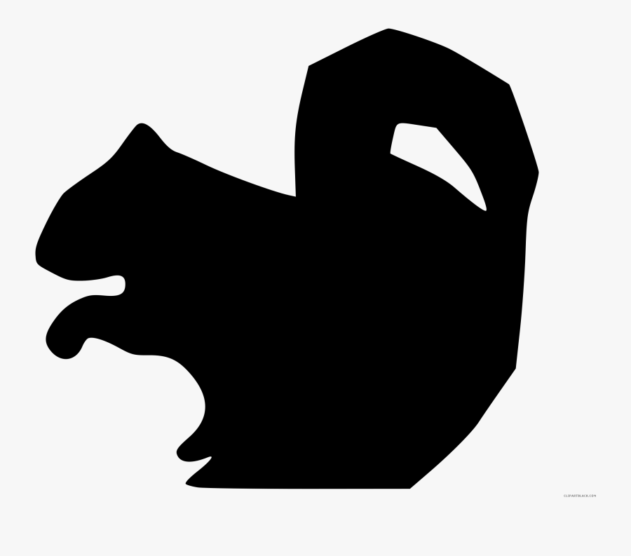 Hd Squirrel Silhouette On A Branch - Portable Network Graphics, Transparent Clipart