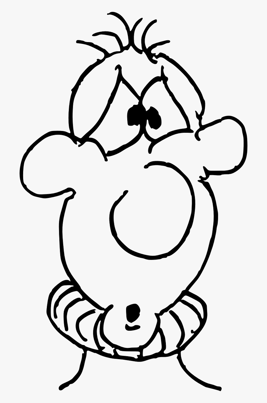 Big Nose For Coloring - Cartoon, Transparent Clipart