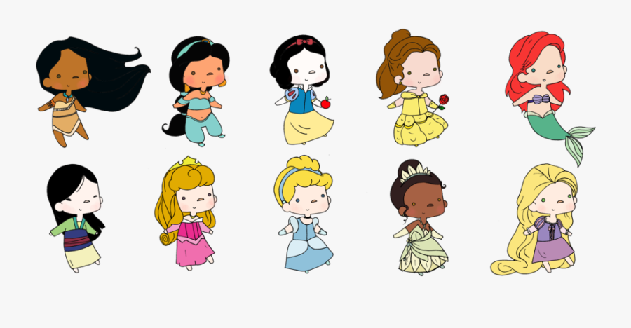 Prince And Princess Clipart Clipart Panda Free Clipart - Little Disney Princess Png, Transparent Clipart