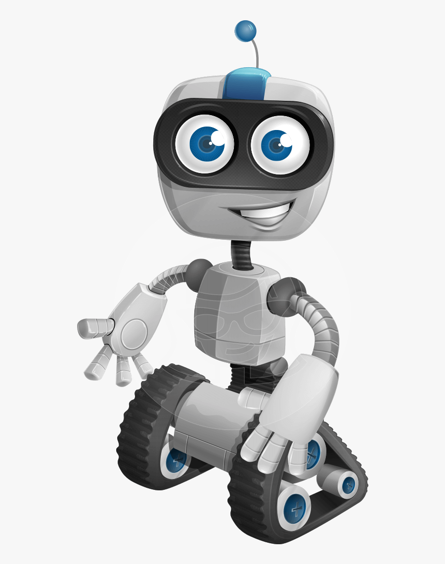 Vector Nano Cartoon Character - Robot Cartoon, Transparent Clipart
