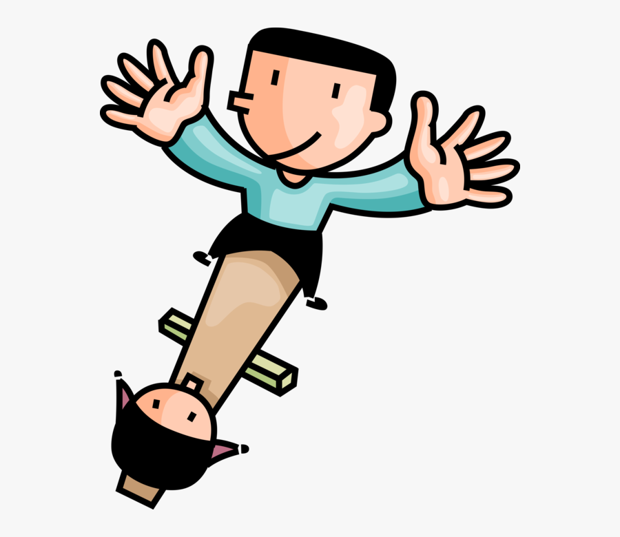 Vector Illustration Of Children Playing In Playground - Clip Art, Transparent Clipart