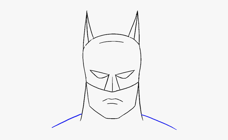 Clip Art Batman Outline Drawing - Illustration, Transparent Clipart