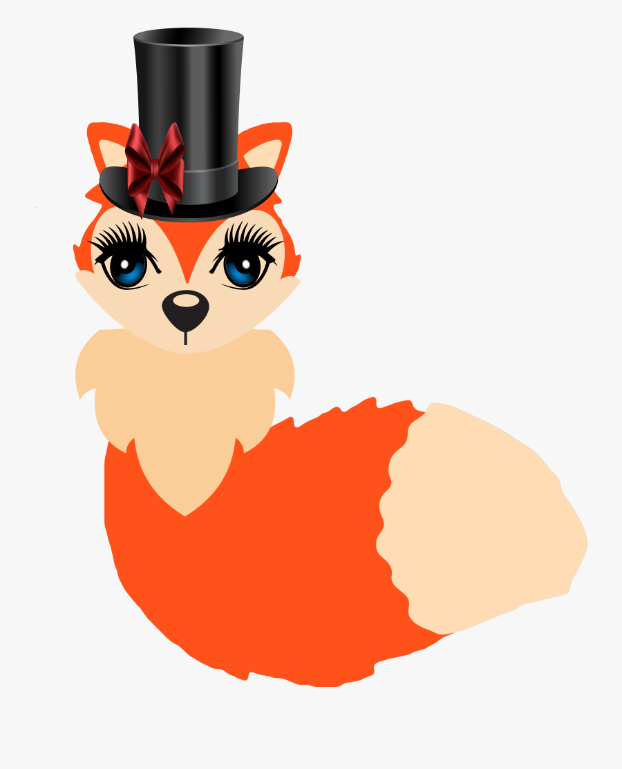 Cute Fox Clipart, Transparent Clipart