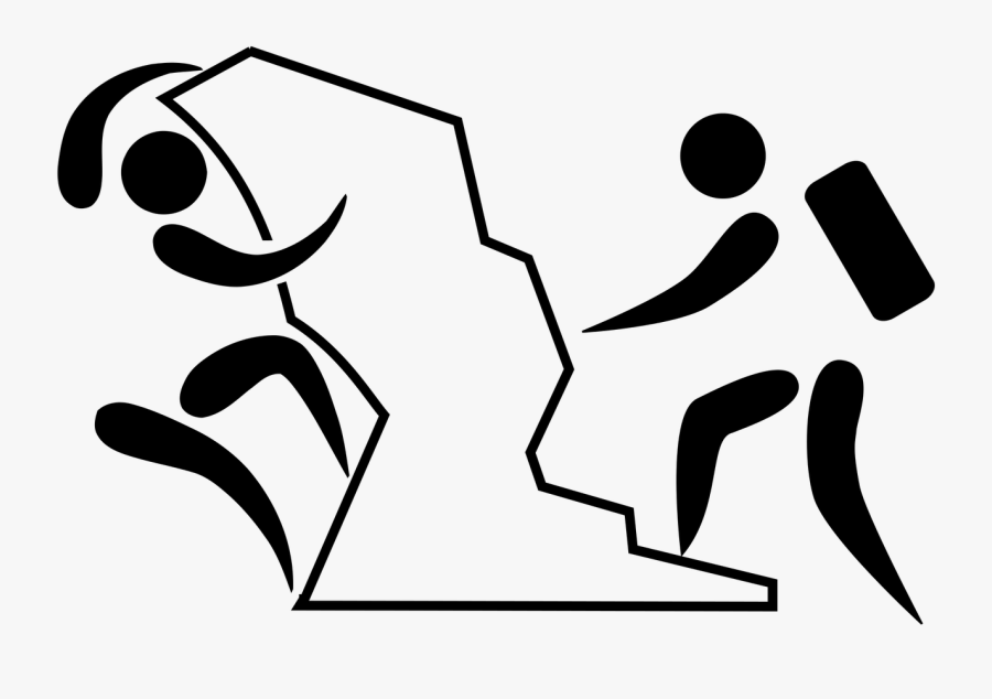 Olympic Pictogram Mounaineering And Climbing - Sport Climbing Logo Olympic, Transparent Clipart