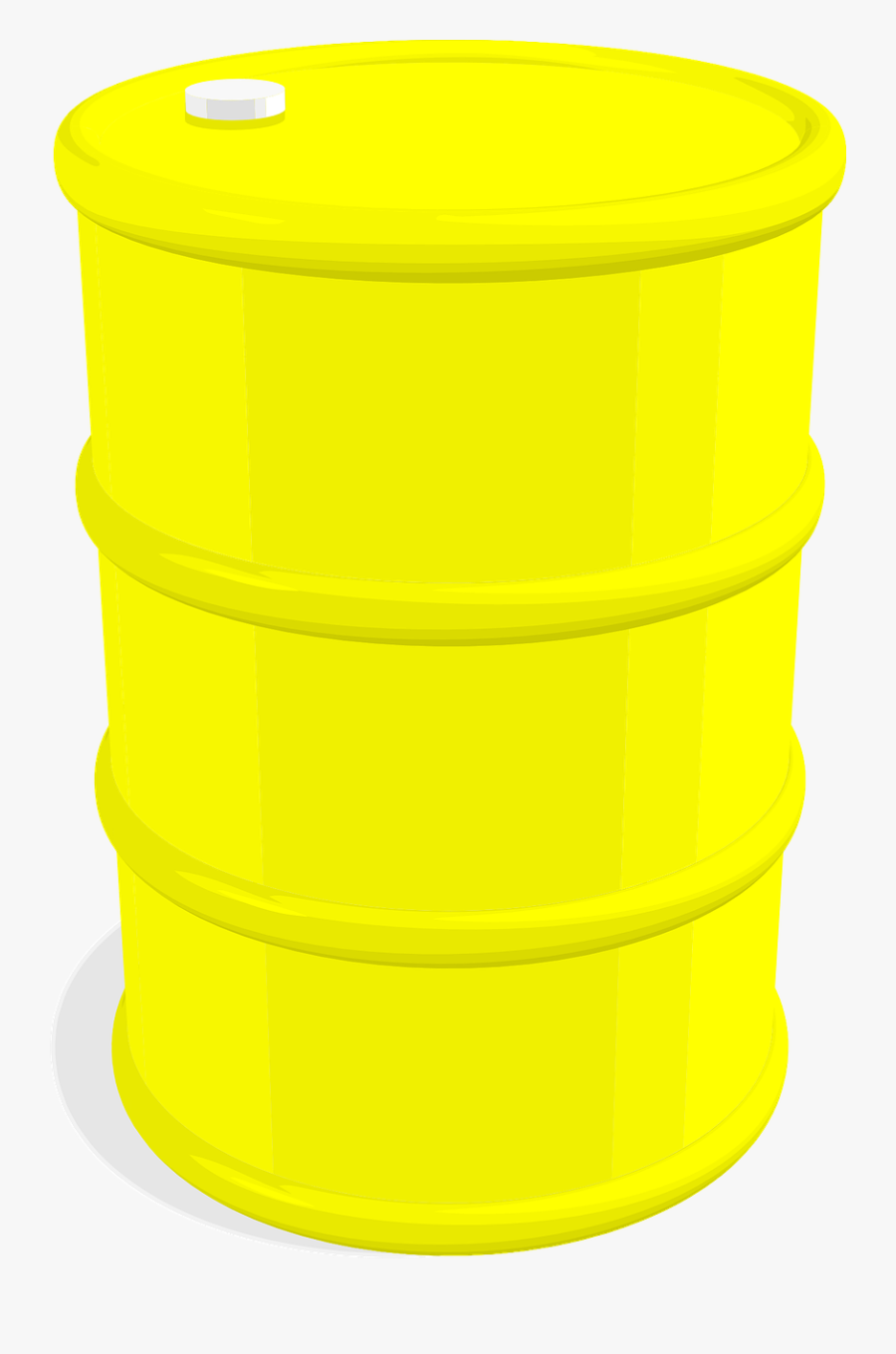 Lid,material,cylinder - Yellow Barrel, Transparent Clipart