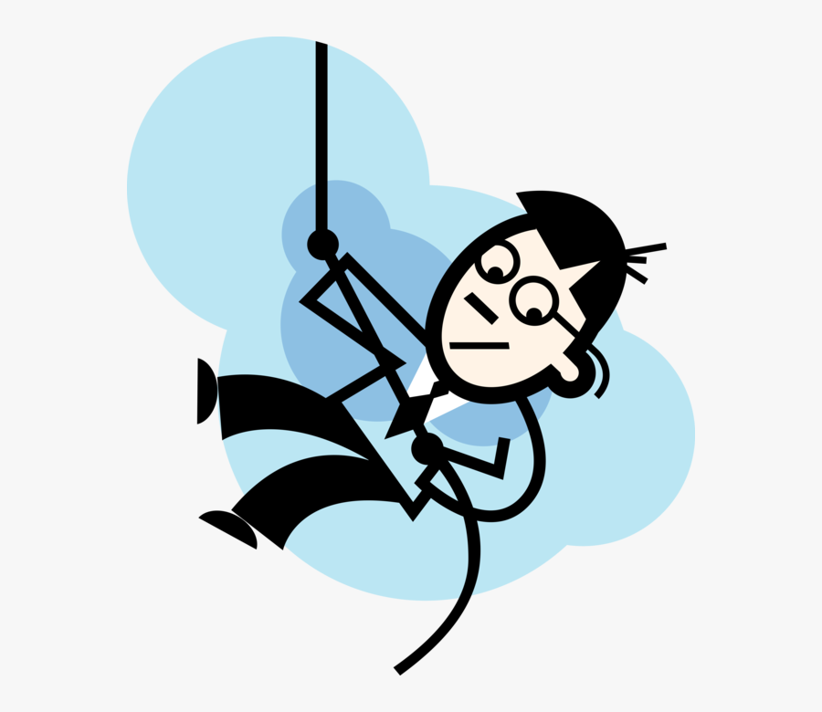 Climbing Vector Mountain - Cartoon, Transparent Clipart