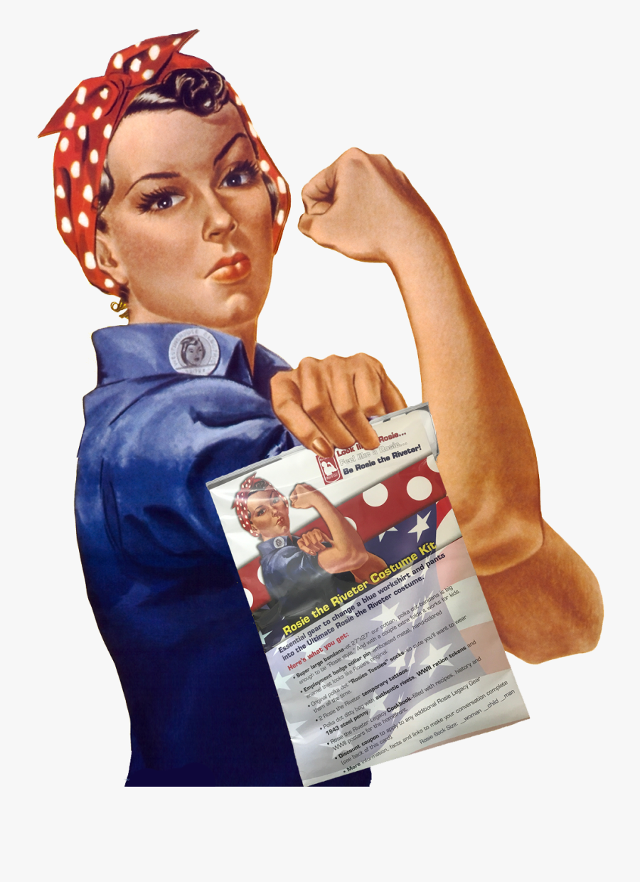 Rosie The Riveter is a free transparent background clipart image uploaded b...