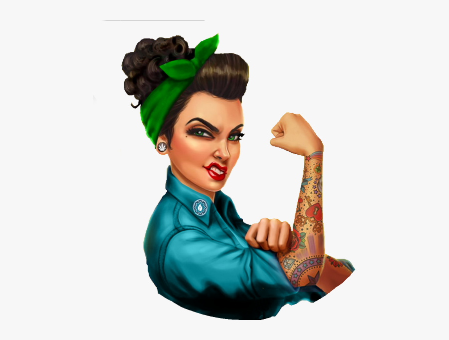 Rosie The Riveter, Women In Weed, Bloom Cannabis Club, - Rosie The
