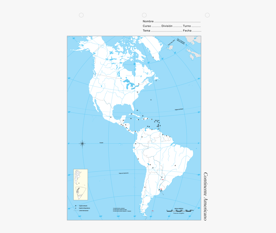 Map,area,sky - Map Of North And South America Map, Transparent Clipart