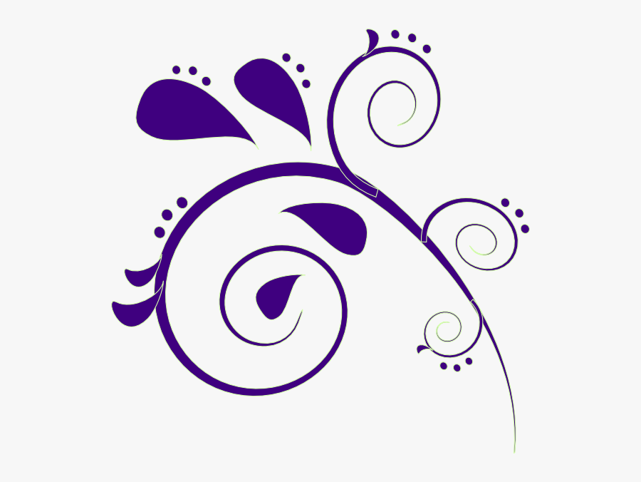 Purple Paisley Clip Art, Transparent Clipart
