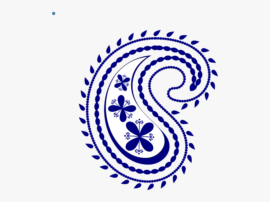 Paisley Maria Svg Clip Arts - Blue Paisley Clip Art, Transparent Clipart