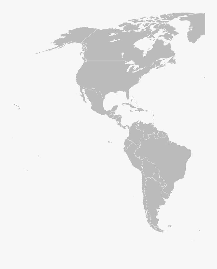 North America Map Png - Countries That Recognize Juan Guaido, Transparent Clipart