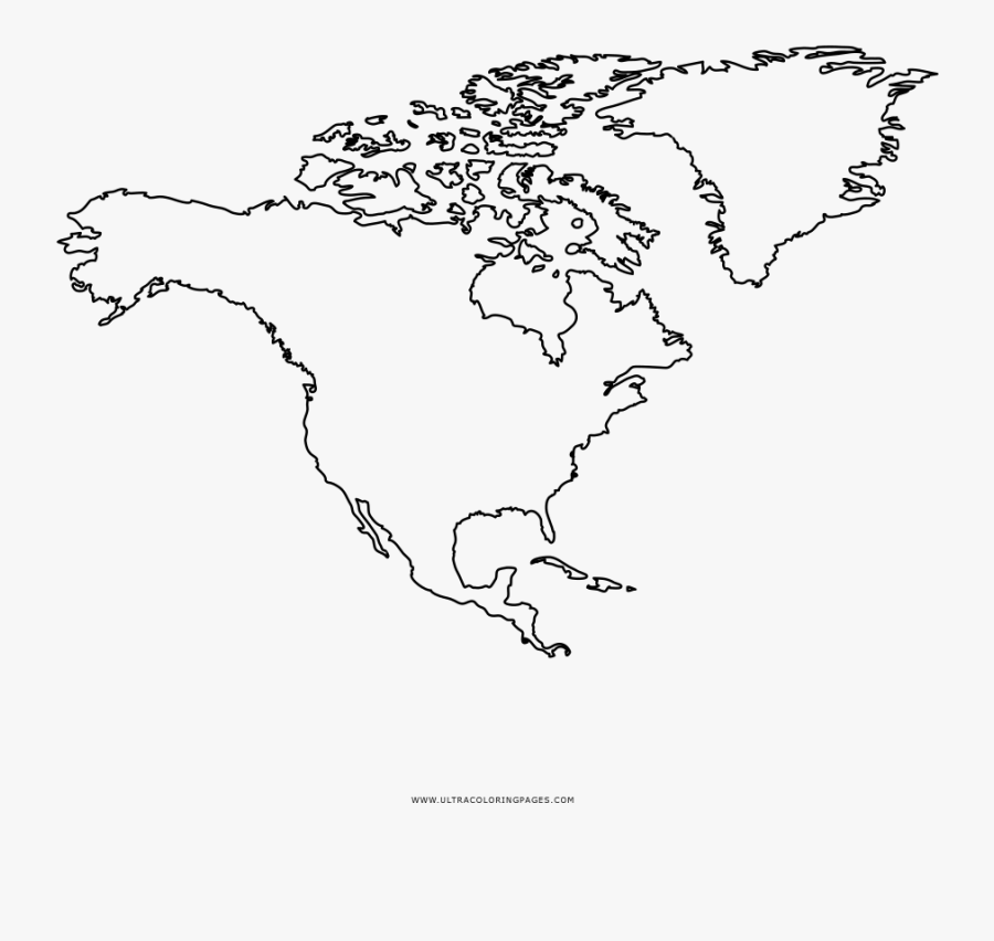 North America Outline Png, Transparent Clipart