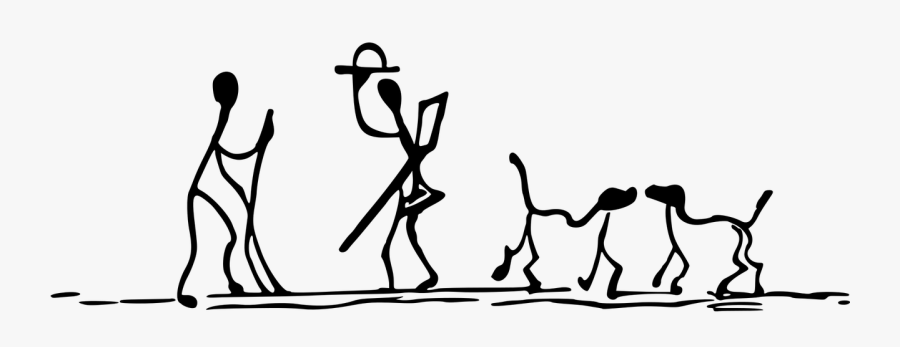 Dog,stick,stick Figure,stick People,walk,walking,free - Sleep Walking Stick Figure, Transparent Clipart
