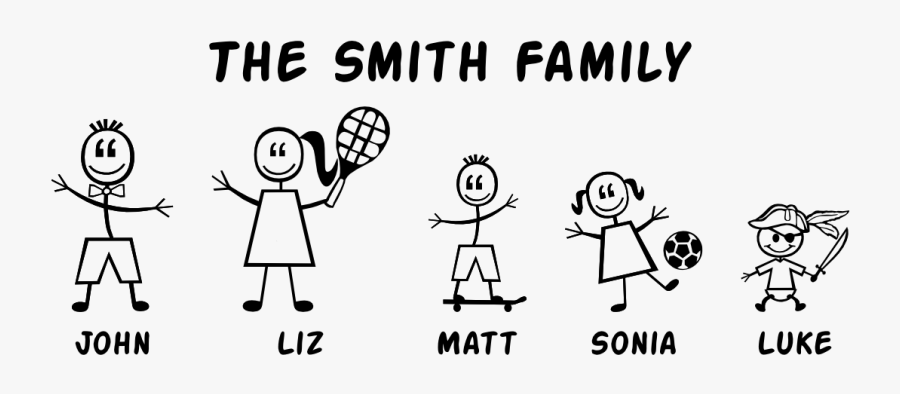 Transparent Family Clipart - Transparent Family Sticker For Car, Transparent Clipart