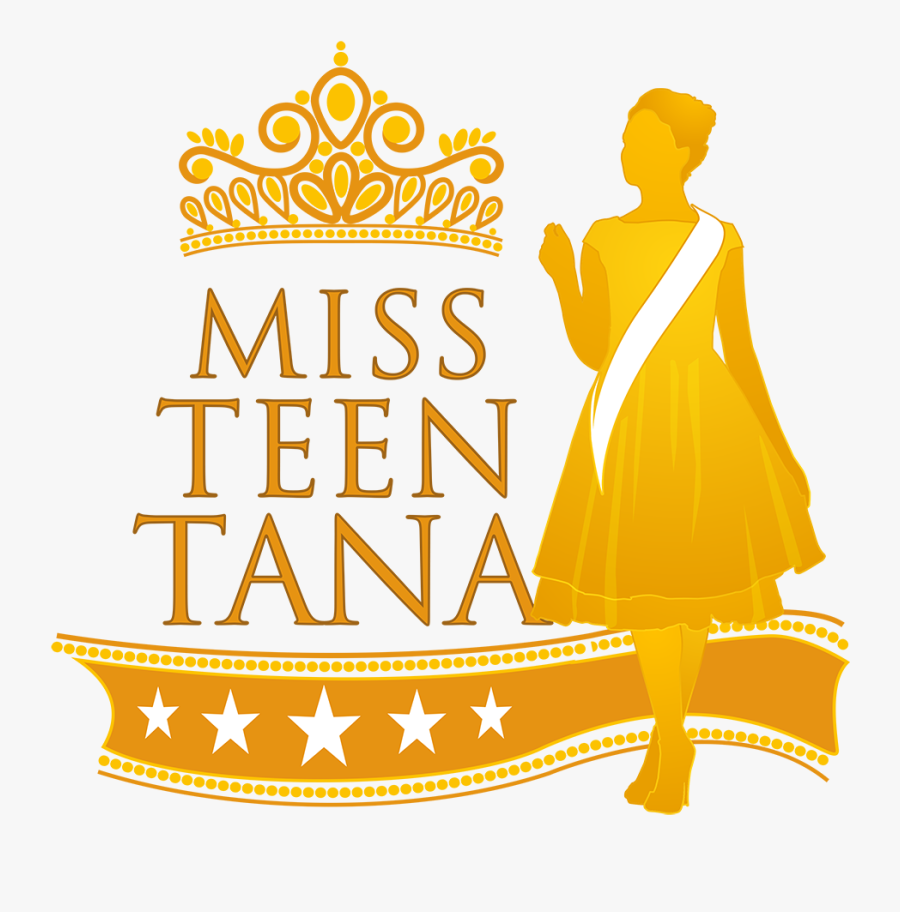 Miss Teen Clip Art Logo, Transparent Clipart