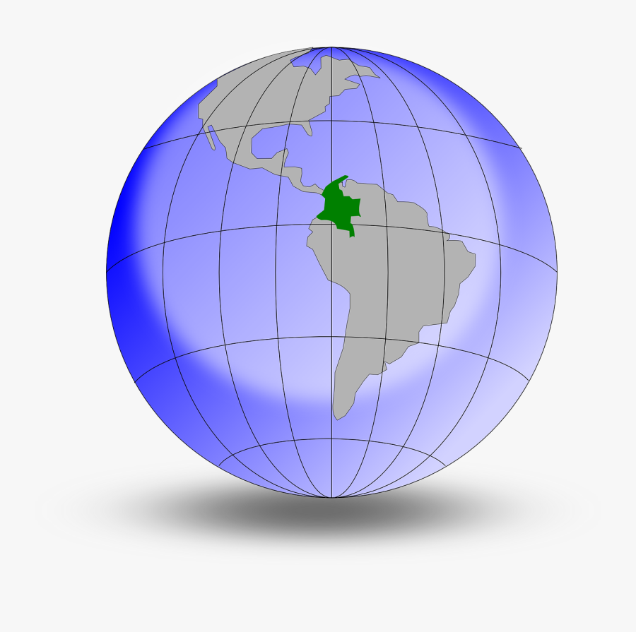 Diagram,atmosphere,globe - Colombia En El Mundo, Transparent Clipart