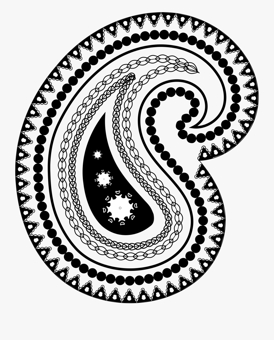 Clip Art Collection Of Free Transparent - Transparent Paisley Pattern Png, Transparent Clipart
