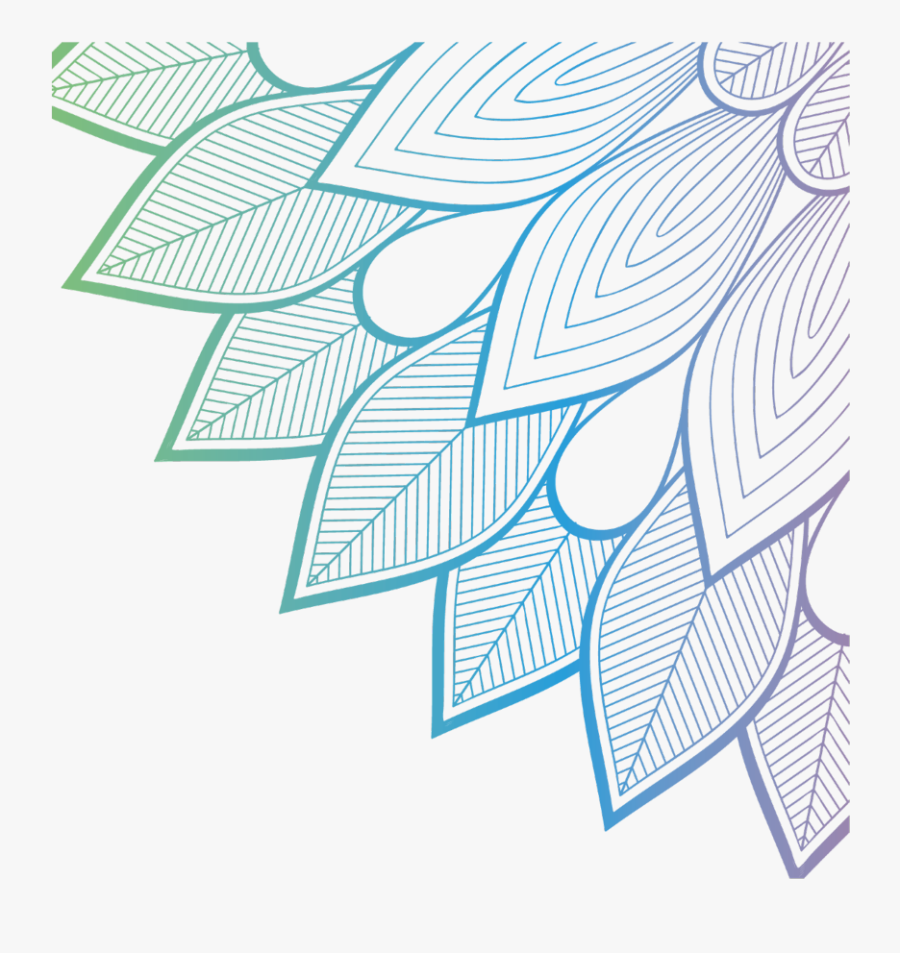 #paisley #paisleys #hearts #flowers #fading #shading - Blue, Transparent Clipart