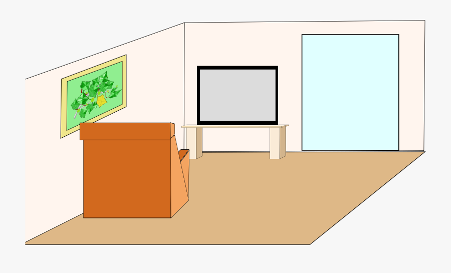 Clean Clipart Bed Room - Room Clipart Png, Transparent Clipart