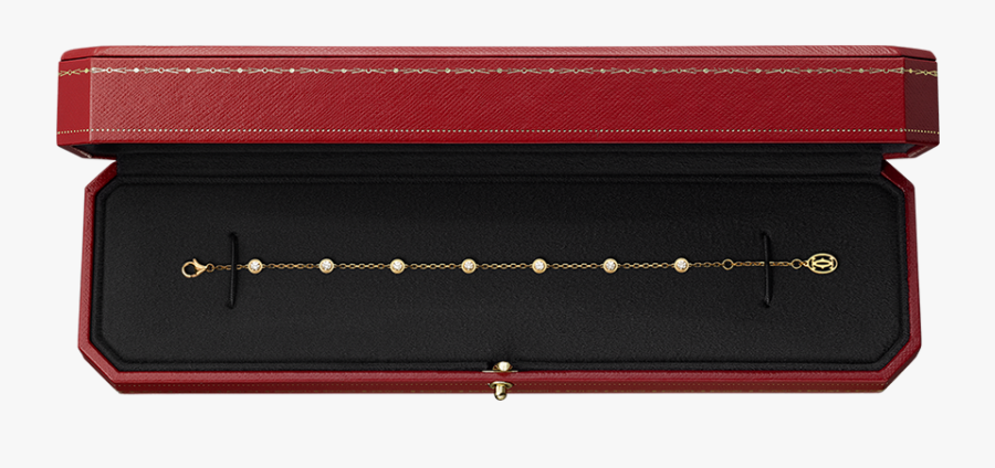 Gold Bracelet In Luxury Red Box - Leather, Transparent Clipart