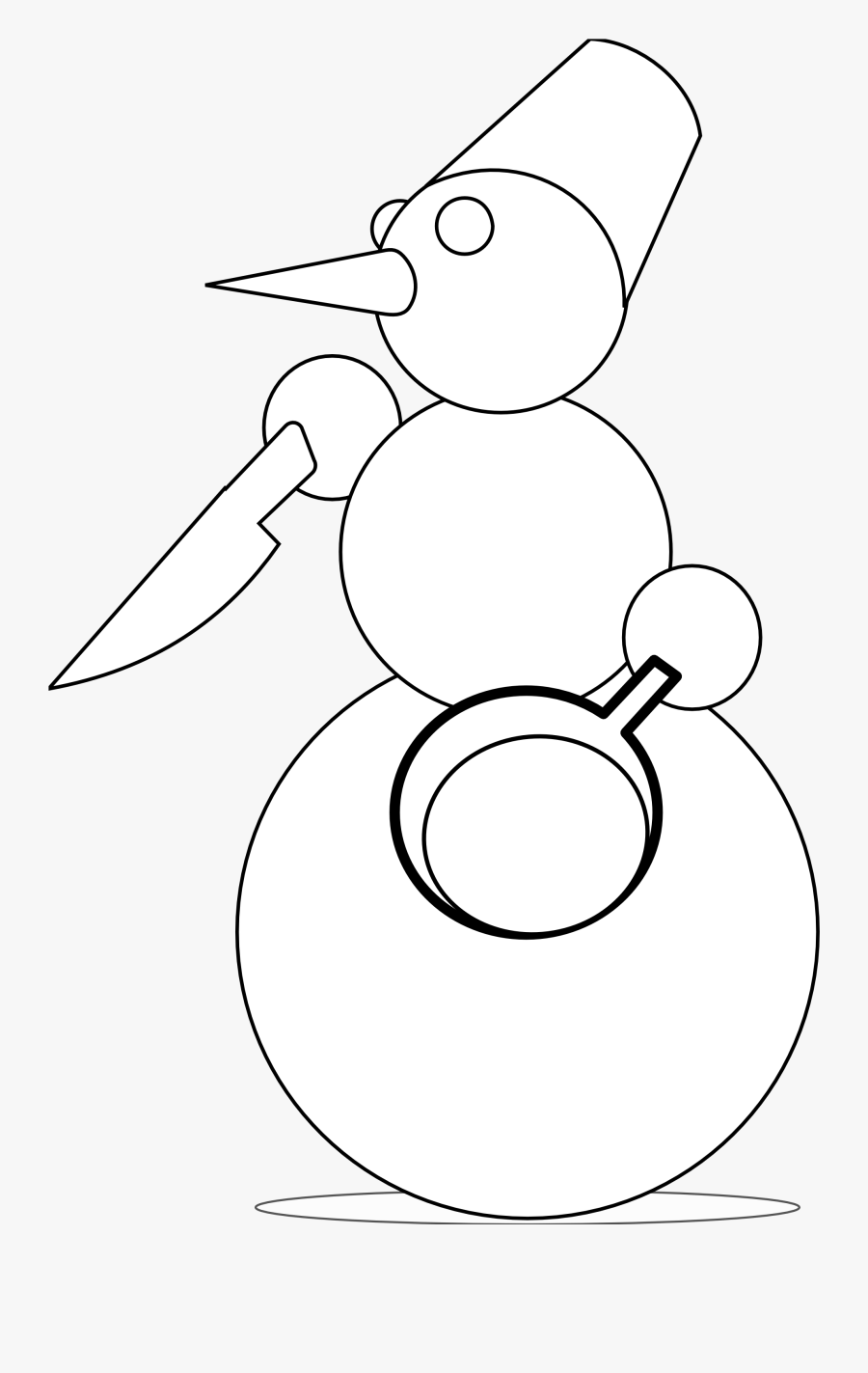 Snowman Cannibal By Rones Xmas Christmas Coloring Book - Cartoon, Transparent Clipart