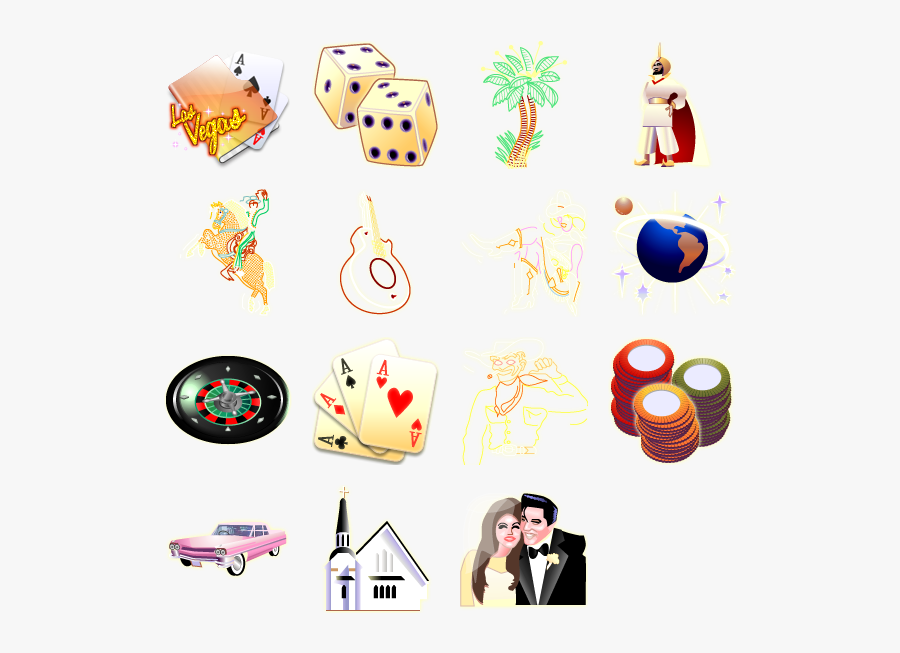 Las Vegas Icons Png, Transparent Clipart