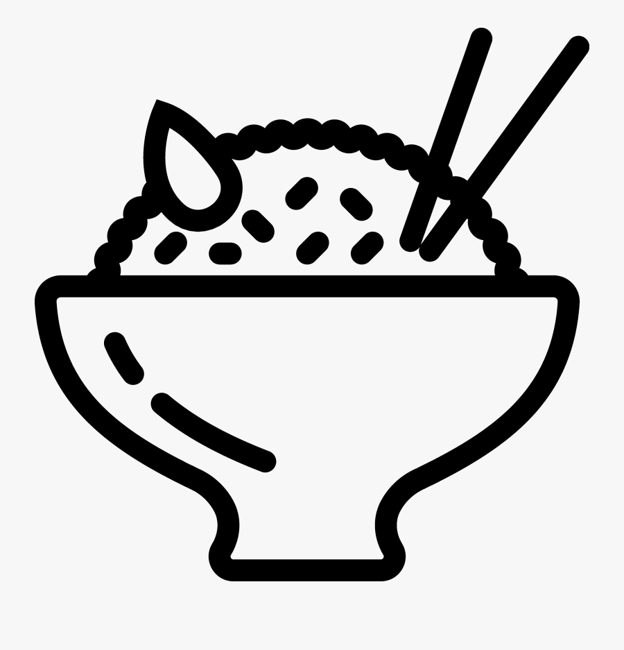 Menu - A Diplomata - Fried Rice Black And White, Transparent Clipart