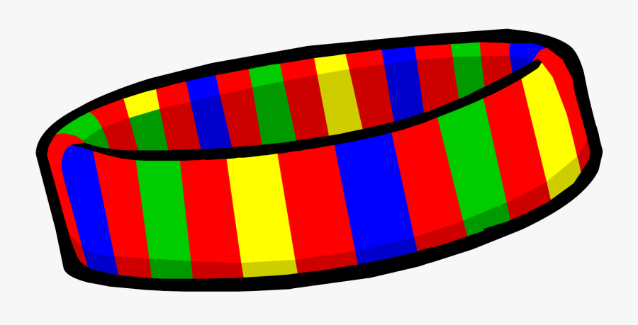 Club Clipart Friends - Club Penguin Rainbow Bracelet, Transparent Clipart