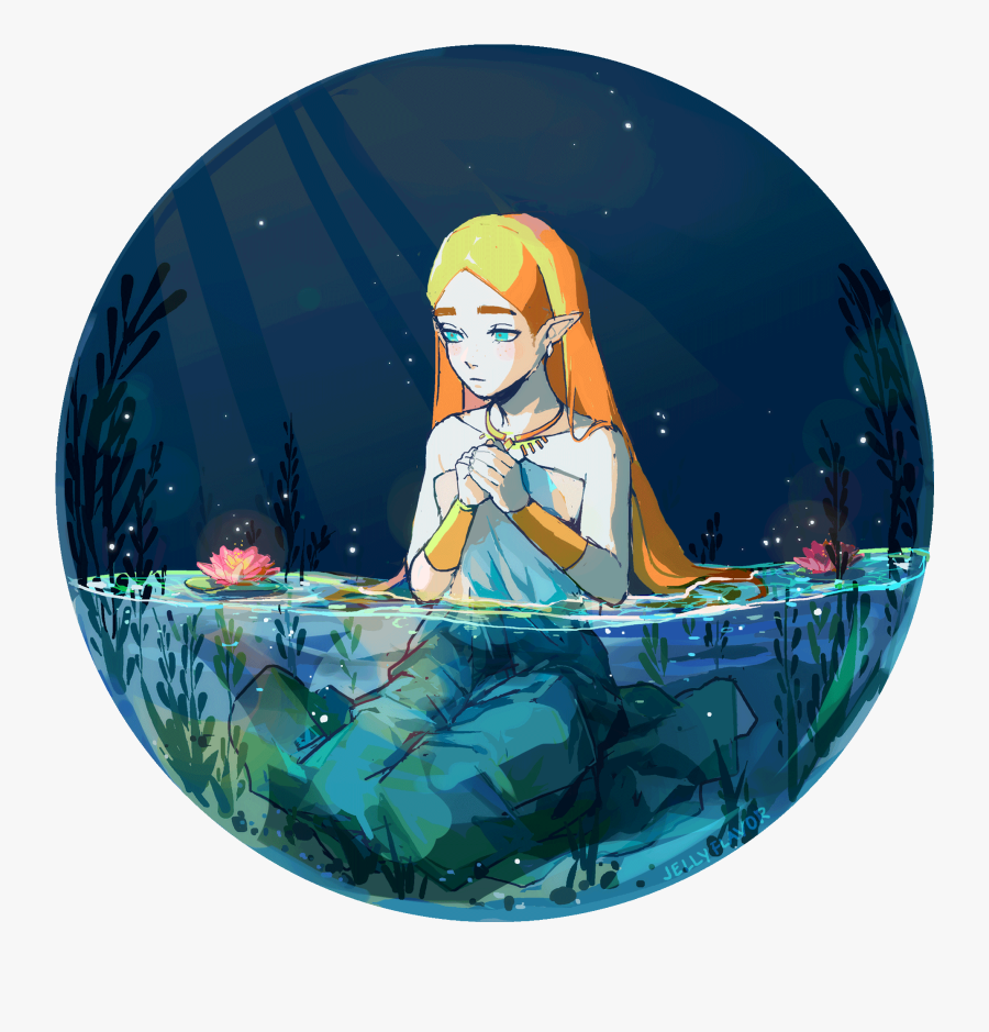 Original) Loading Princess Zelda (the Legend Of Zelda: - Illustration, Transparent Clipart