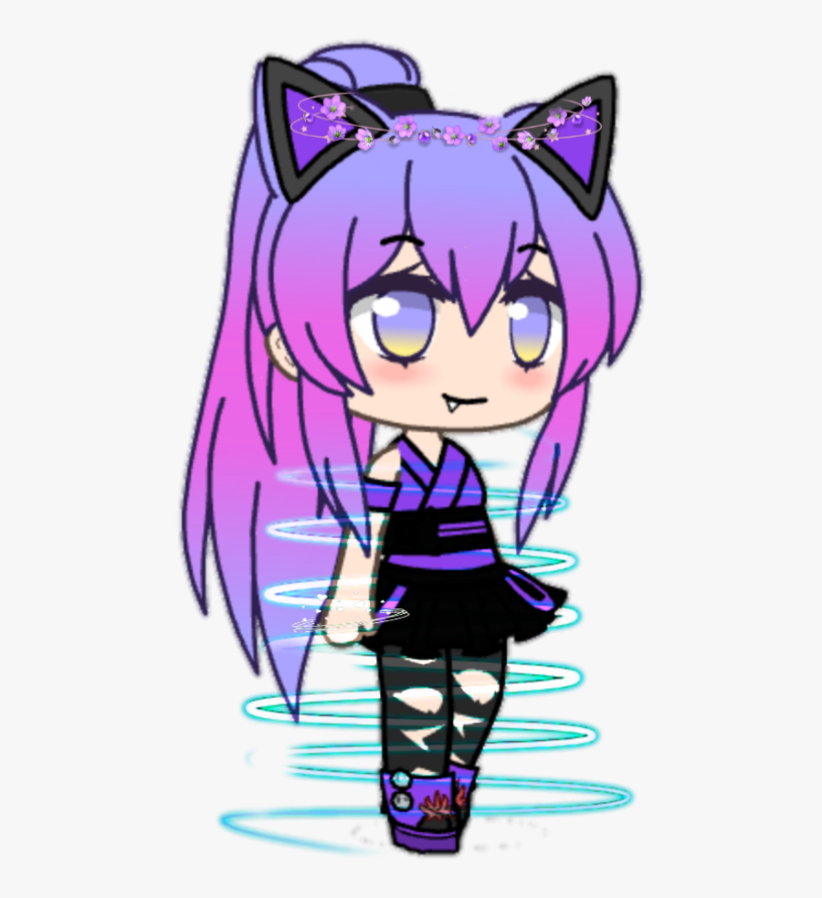 #gachalife #white #blue #bracelet #crown #swirl #purple - Cartoon, Transparent Clipart